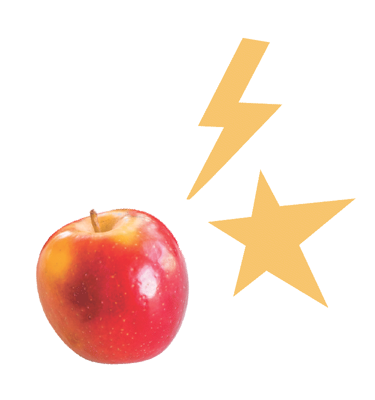 rockit apple lightning bolt and star gif